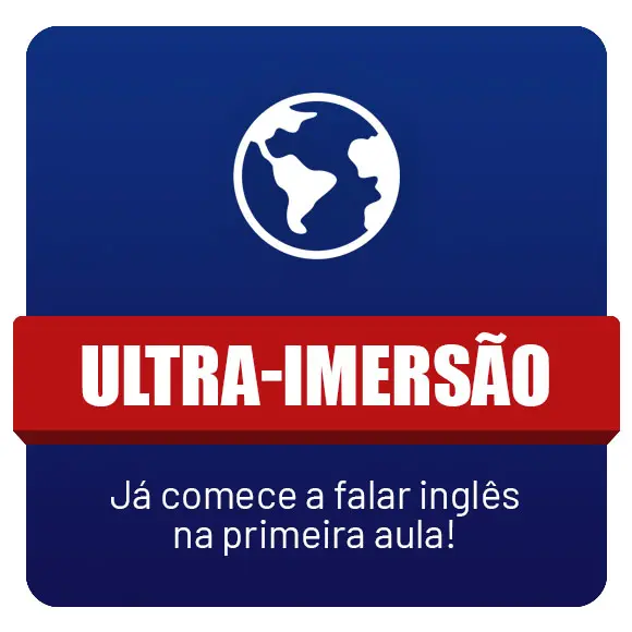 Curso de inglês com metodologia ultra-imersiva para desenvolver fluência rápida e natural.